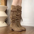 Women's Soft Vintage Tassel Boots