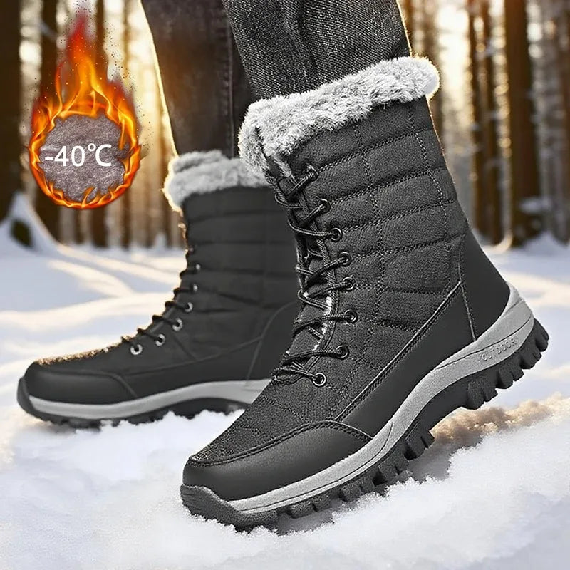 Men's Warm Winter Hiking Boots